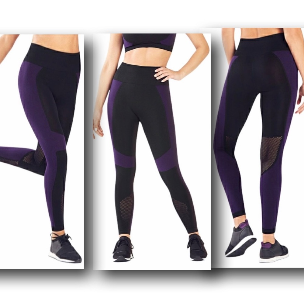 {Fabletics X Demi Lovato} Seamless High Waisted Statement Leggings Size- S NWT
